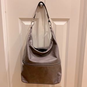 Hobo JUDE Leather Handbag in Graphite